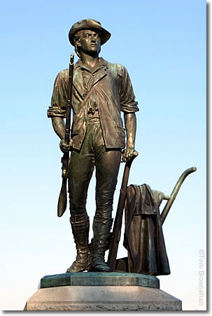 The Minute Man statue, North Bridge, Concord MA