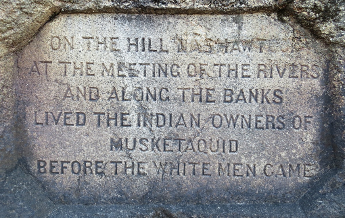 Inscription at Egg Rock (Nashawtuck), Concord River.