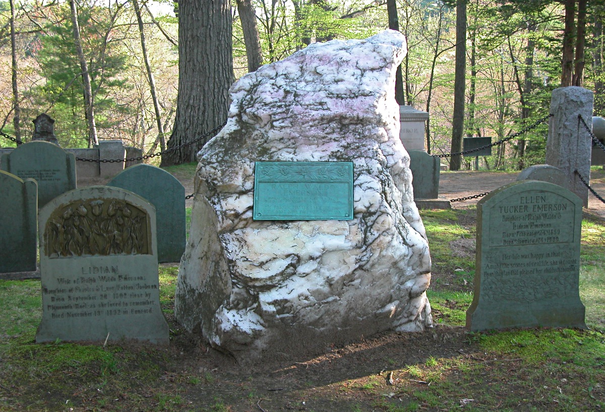 Ralph Waldo Emerson's Grave, Sleepy Hollow Cemetery, Concord MA
